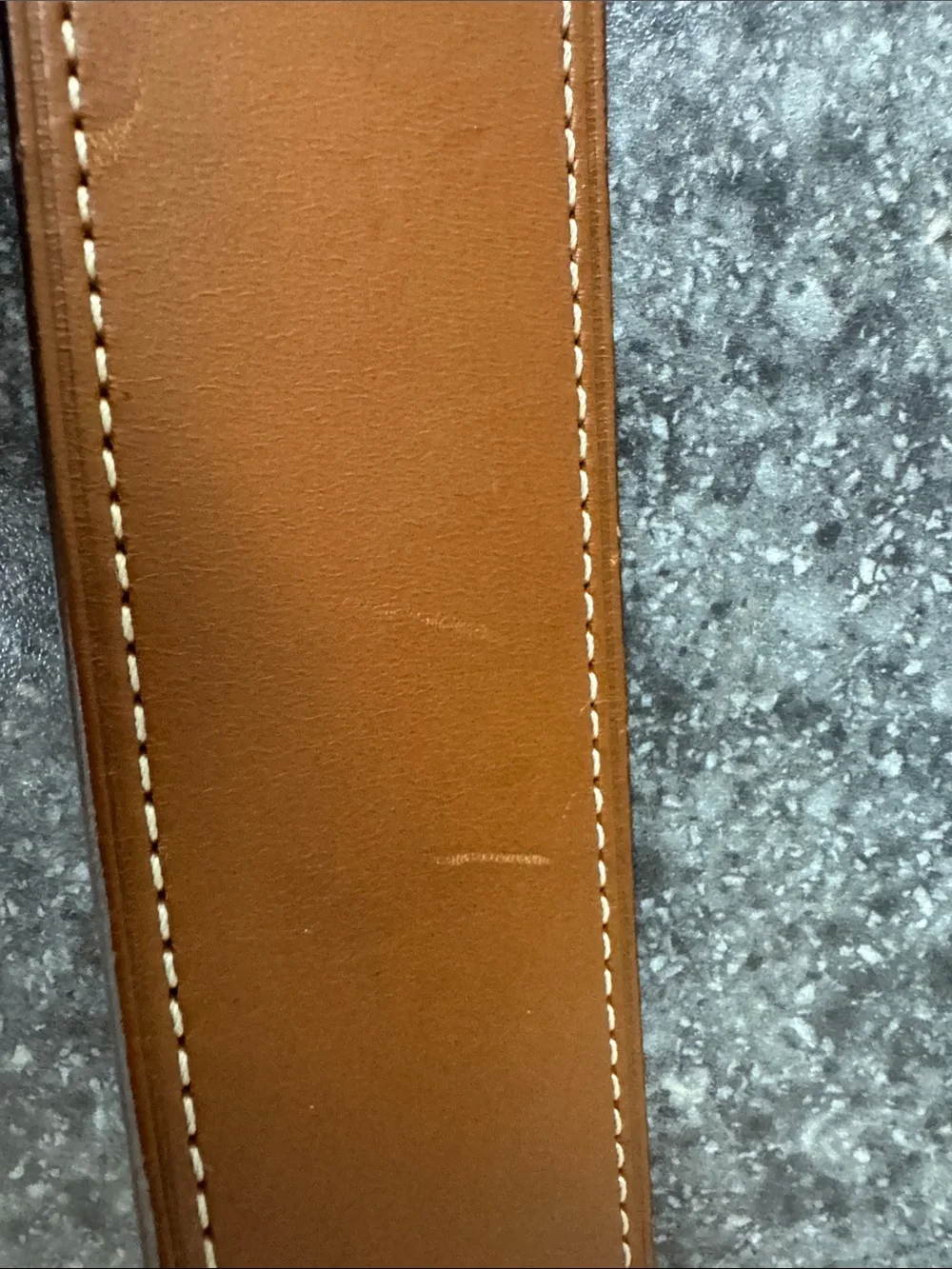 Classic Men's Coach Tan Leather Belt  sz. 42